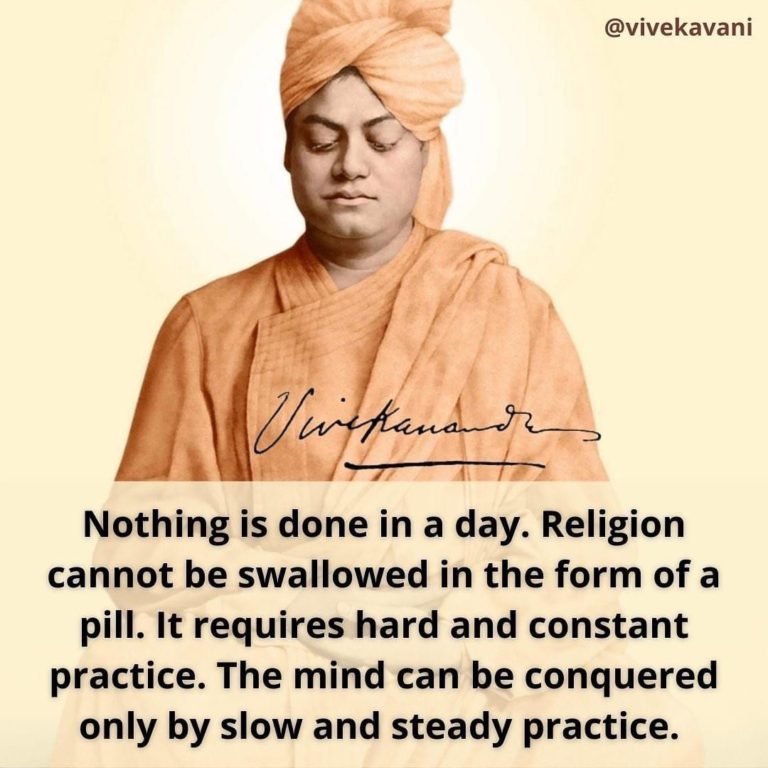 Swami Vivekananda's Quotes On Practice - VivekaVani