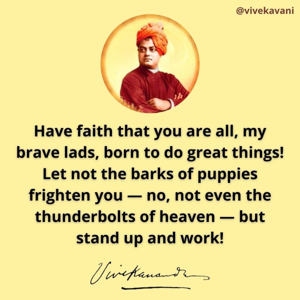 Swami Vivekananda's Quotes On Faith - VivekaVani