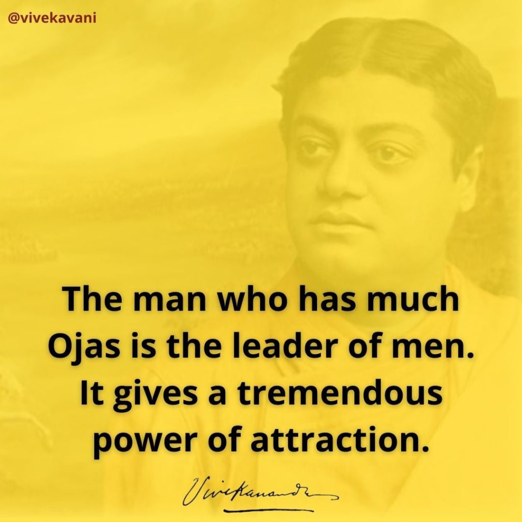 Swami Vivekananda on Ojas