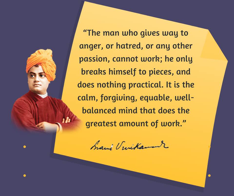 Swami Vivekananda on Anger