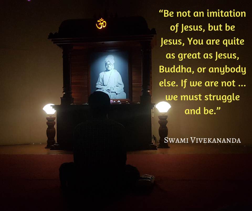 Swami Vivekananda quote: Renounce and give up. What did Christ say? He  that