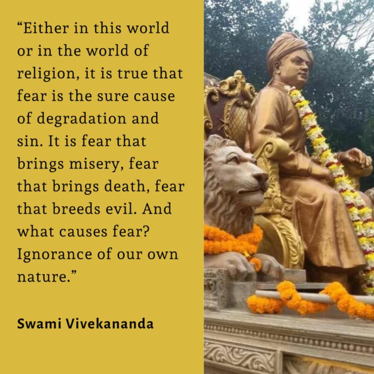 Swami Vivekananda's Quotes On Fear - VivekaVani