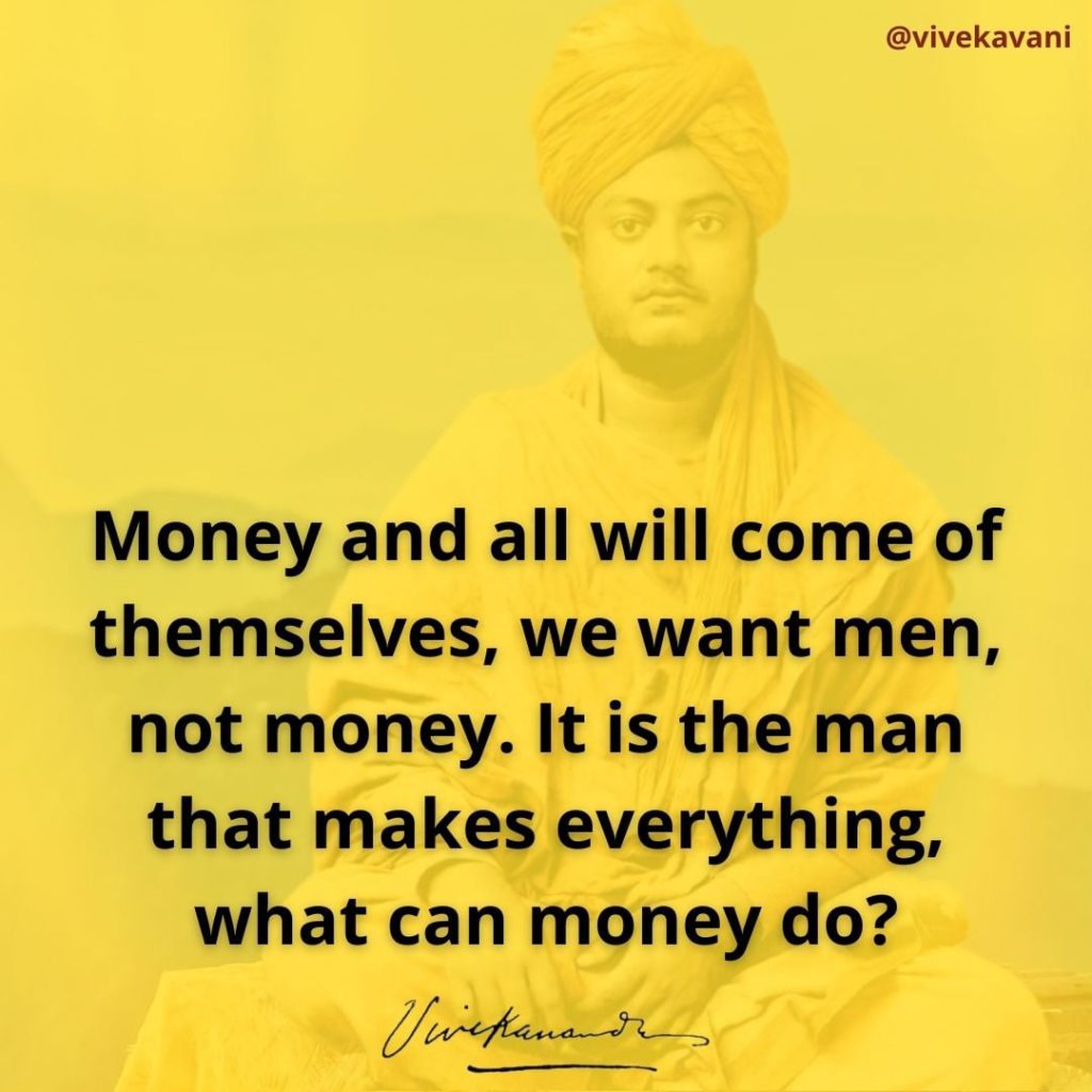 Swami Vivekananda's Quotes On Money