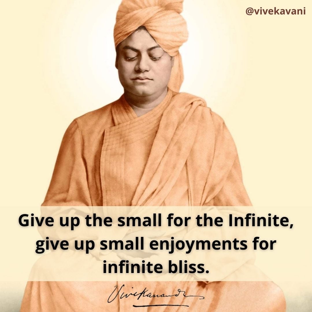 Swami Vivekananda's Quotes On Giving Up Or Give Up - VivekaVani