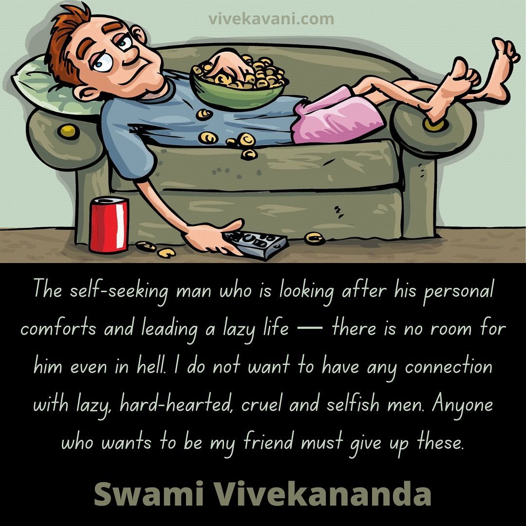 Swami Vivekananda's Quotes On Laziness - VivekaVani