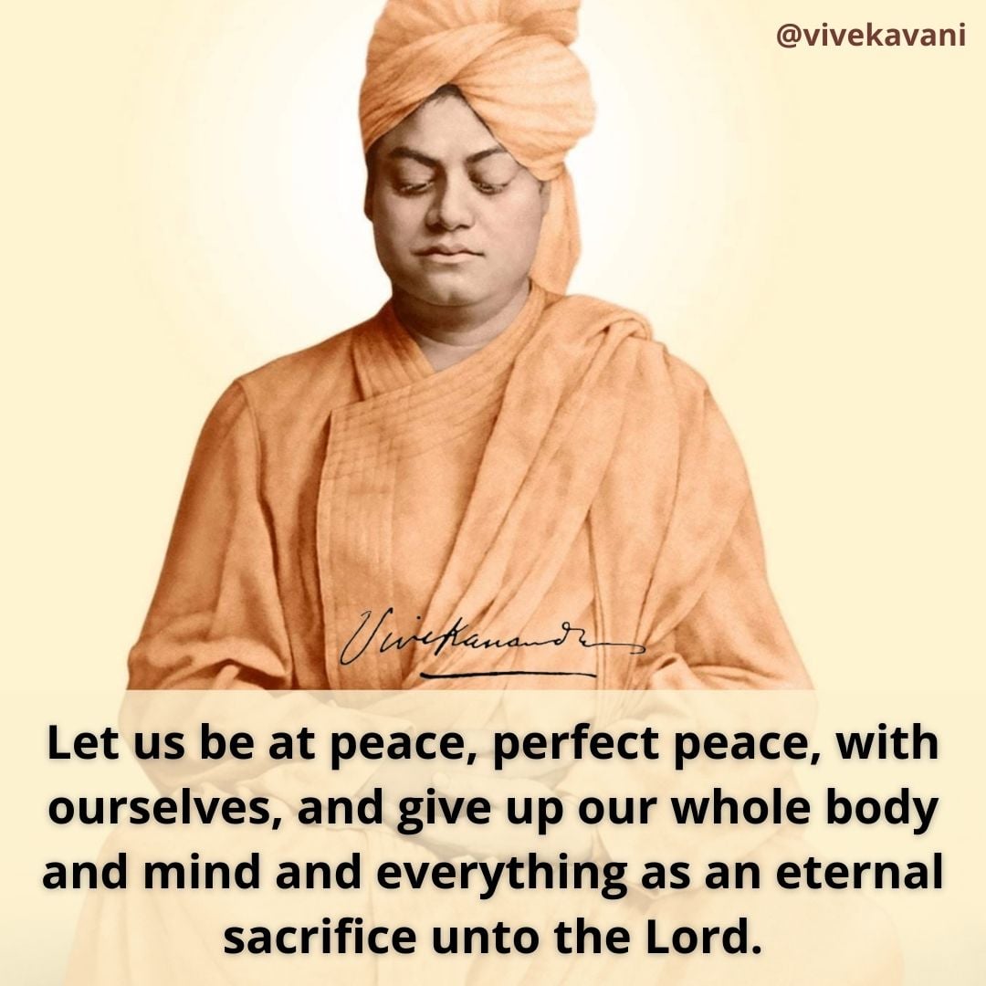 Swami Vivekananda's Quotes On Peace - VivekaVani