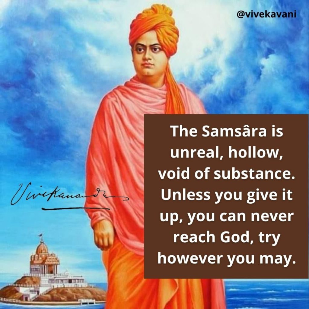 Swami Vivekananda quote: Renounce and give up. What did Christ say? He  that