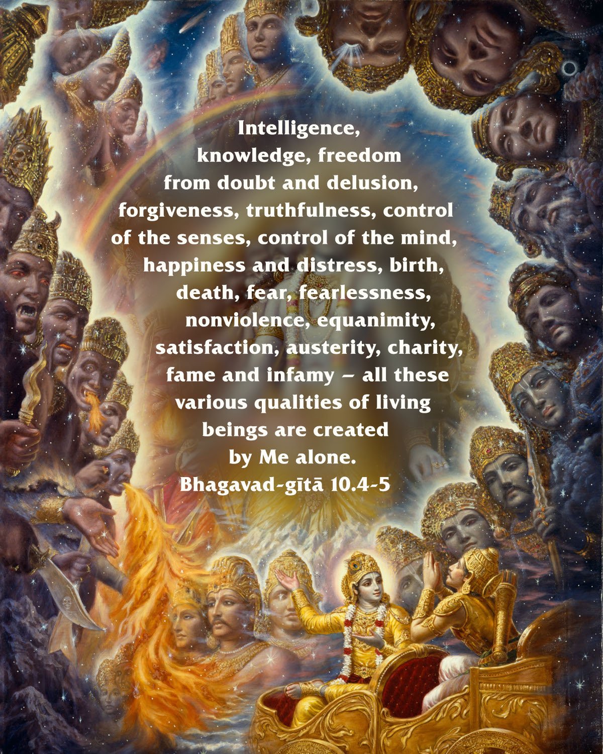 Bhagavad Gita: Chapter 10, Verse 4-5 - VivekaVani