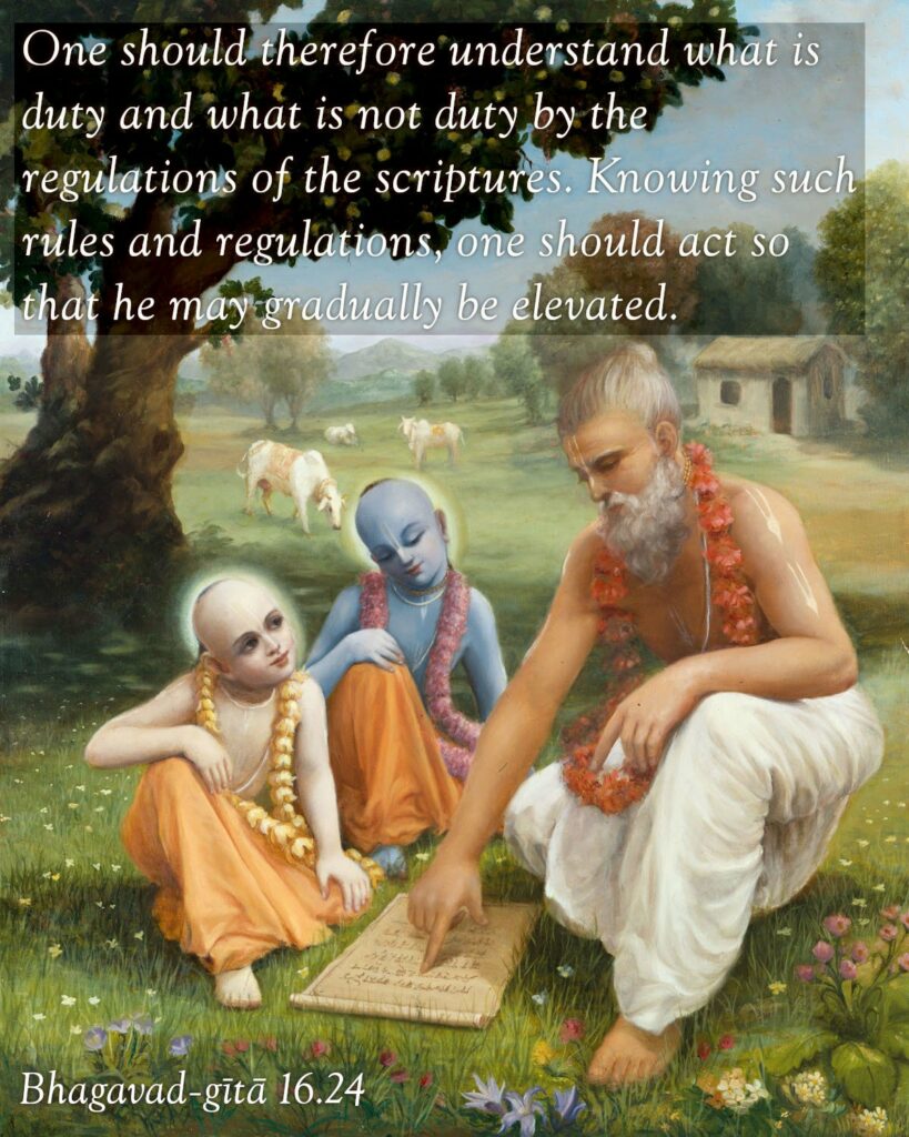 Bhagavad Gita Chapter 16 Verse 24