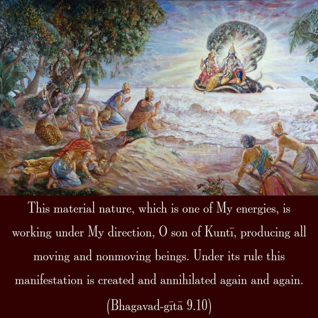 Bhagavad Gita Chapter 9 Verse 10