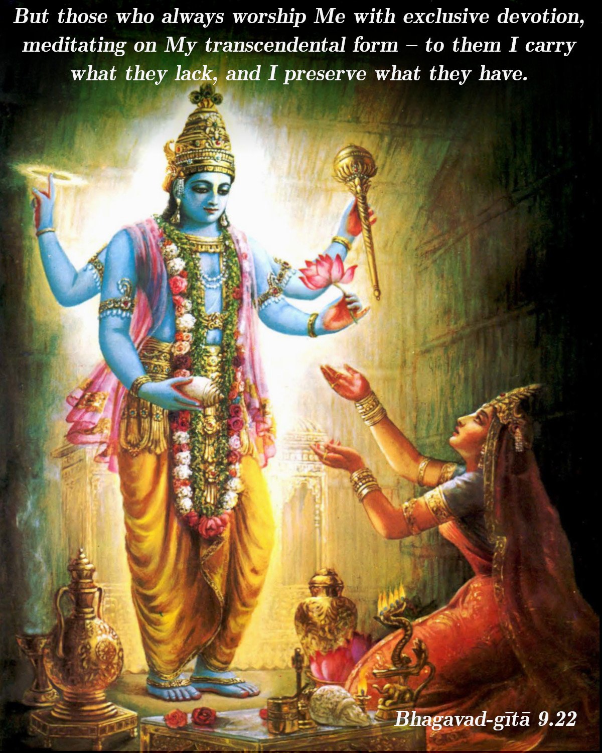 Bhagavad Gita: Chapter 9, Verse 22 - VivekaVani