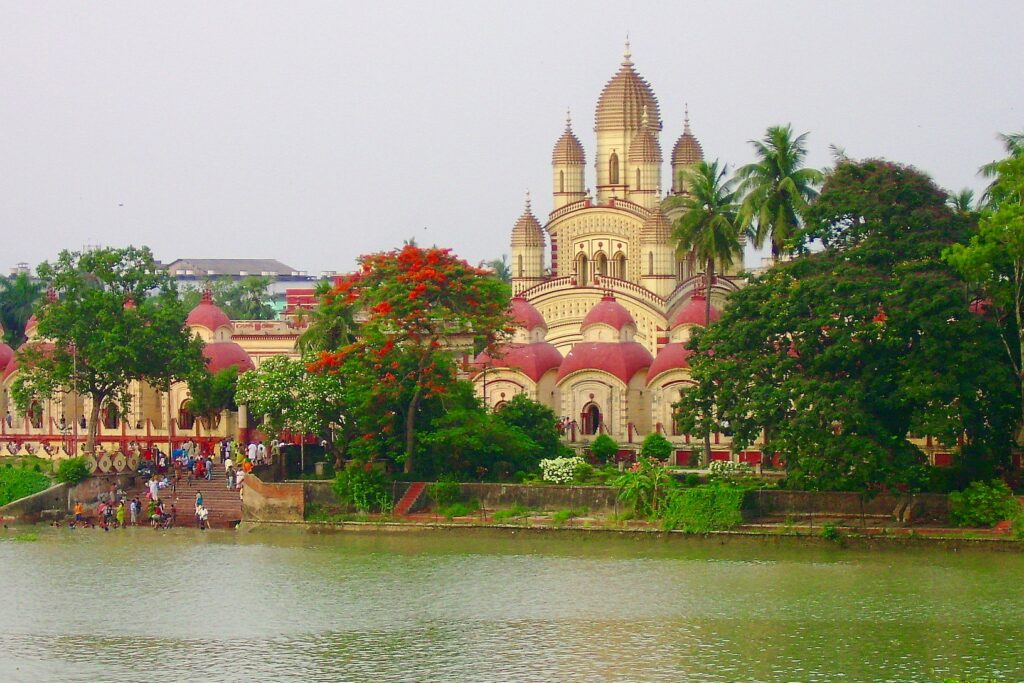 Dakshineswar Kali Temple, built by Rani Rashmoni in 1855