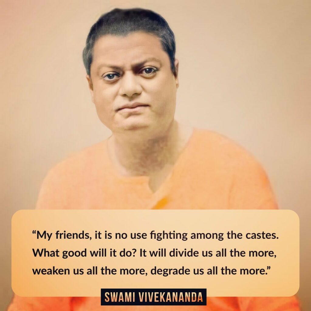 Swami Vivekananda's Quotes On Caste And Casteism