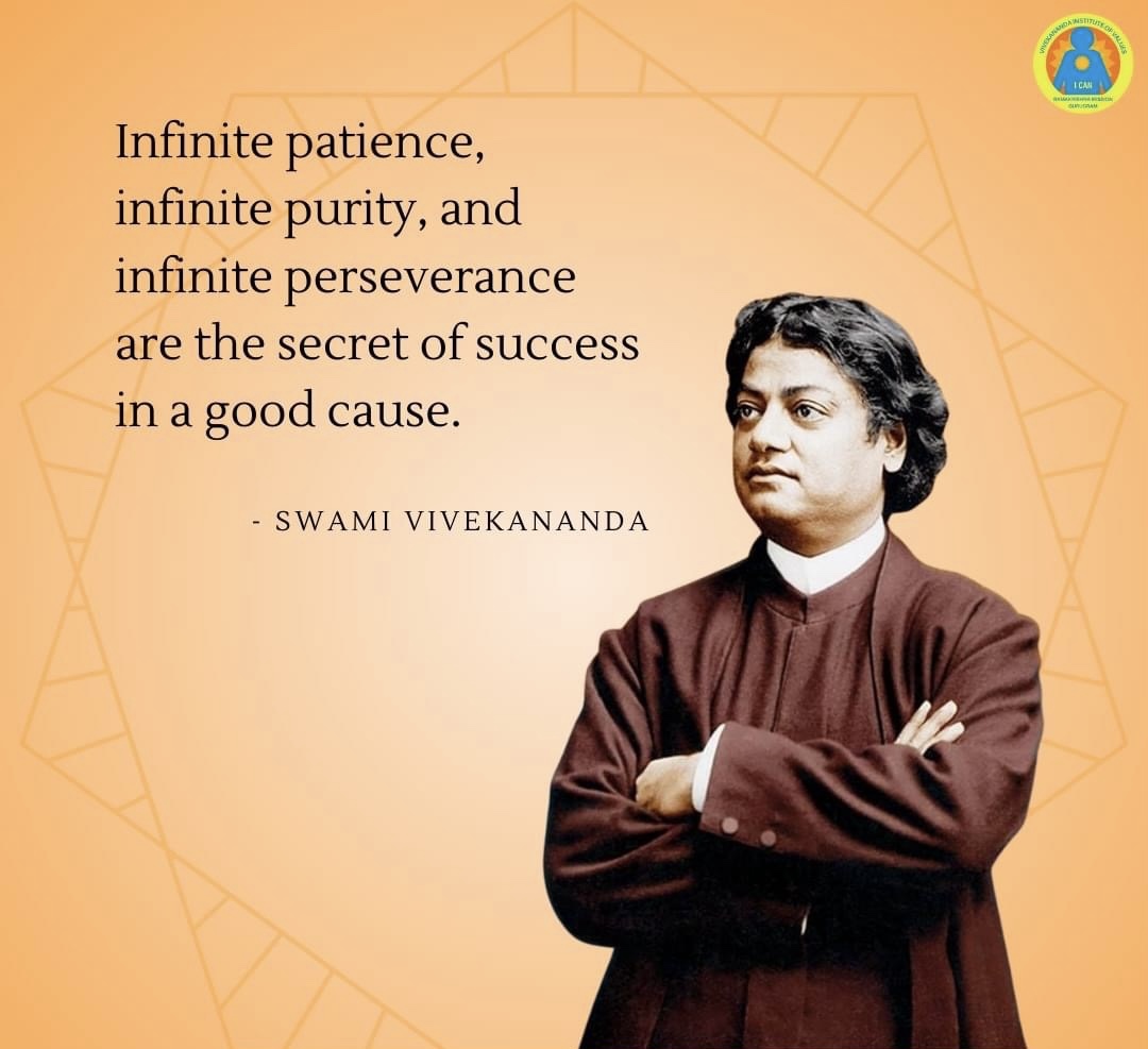 Swami Vivekananda S Quotes On Patience And Perseverance VivekaVani