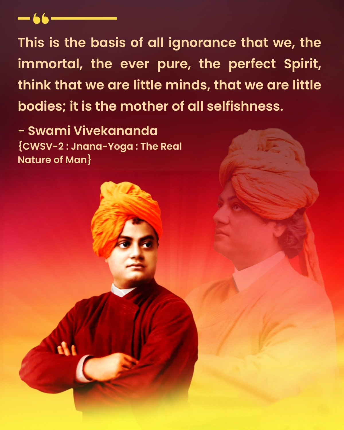 Swami Vivekananda's Quotes On Selfishness - VivekaVani